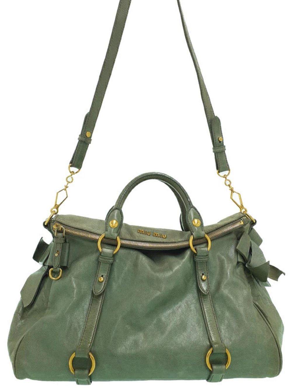 Miu Miu Rion Side Handbag - Picture 2 of 9